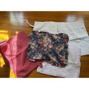 SALE 5pc Lot Pottery Barn & Lauren Ralph Lauren Pillow Shams - Stunning!!!